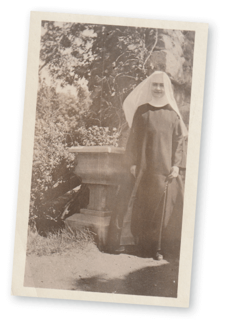 Photo of Sister Annella outdoors in Minnesota.
