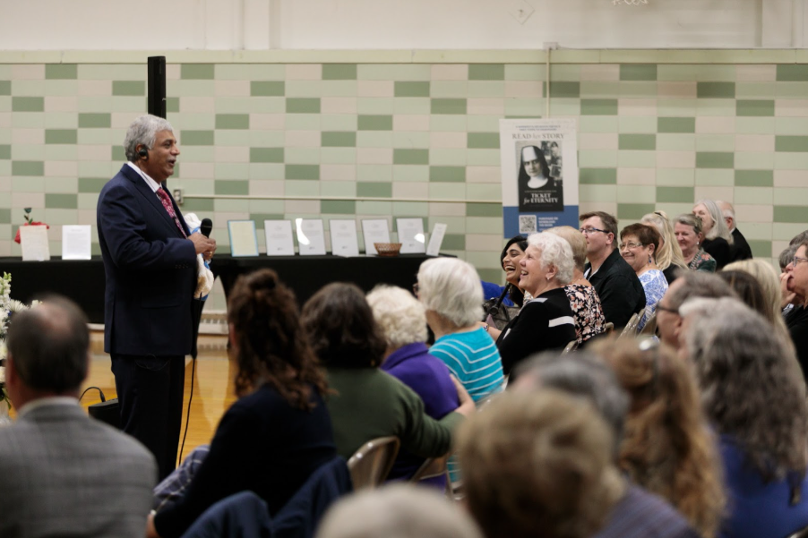 Monsignor David Baumgartner and Patrick Norton